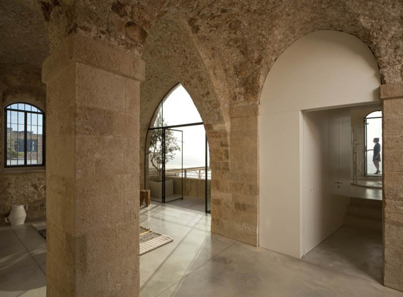 jaffa apartment stone restoration pitsou kedem architect 6 Beautiful Stone Home Restoration in Israel