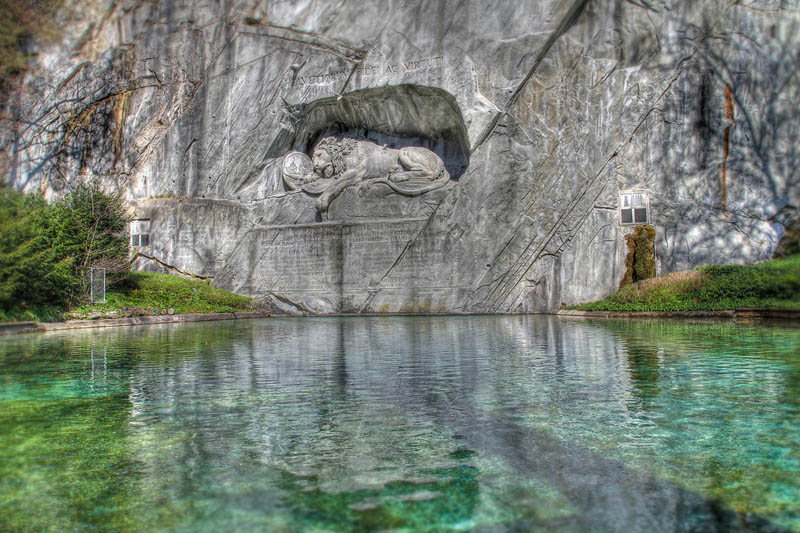 lion monument of lucernce switzerland Picture of the Day: The Lion Monument of Lucerne, Switzerland
