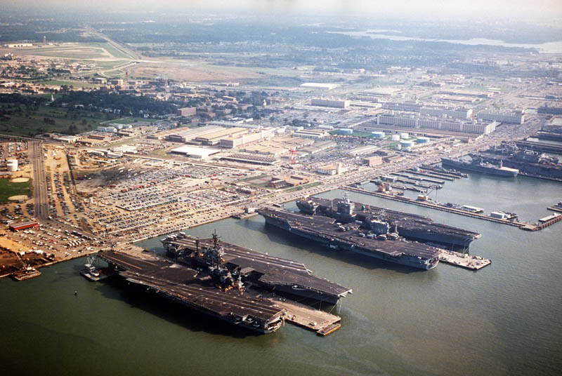 naval station norfolk 16 U.S. Air Force Bases and Naval Stations From Above