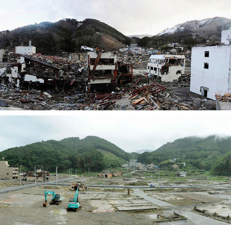 onagawa japan tsunami damage and cleanup Picture of the Day: Onagawa, Japan Six Months Later