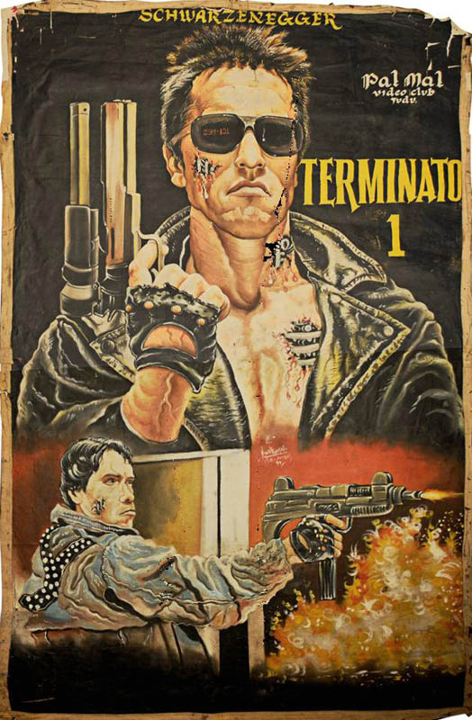 terminator 1 Bootleg Movie Posters from Ghana