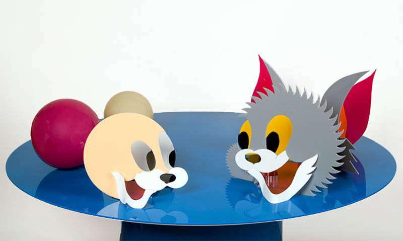 tom and jerry perspective sculpture james hopkins 1 Awesome Cartoon Perspective Sculptures by James Hopkins