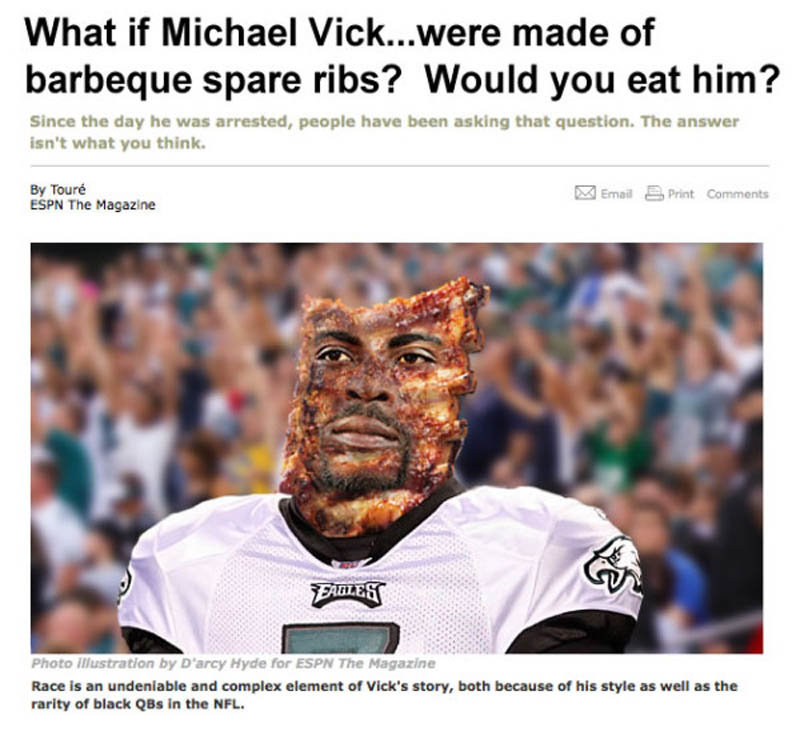 what if michael vick were barbecue spare ribs The Friday Shirk Report   Volume 126