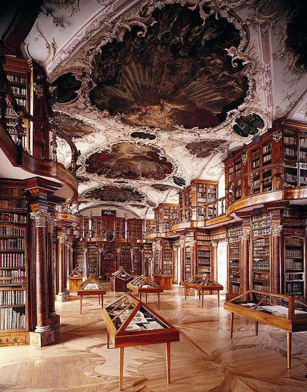 abbey library of saint gall 15 Beautiful Libraries Around the World