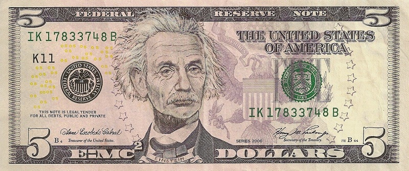 albert einstein dollar bill currency cash art This Artist Transforms US Banknotes Into Hilarious Portraits