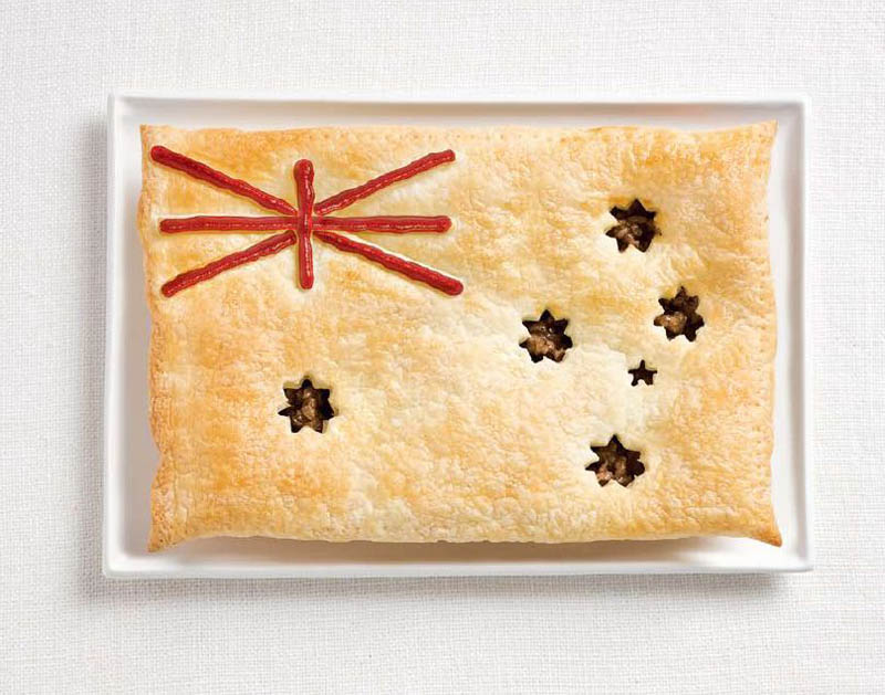 australia flag made from food 18 National Flags Made From Food