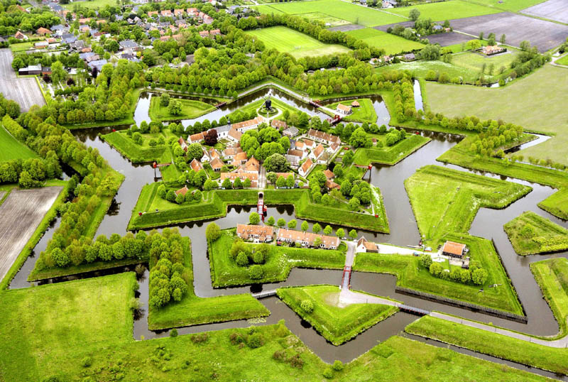 bourtrange star fort and village westerwolde netherlands Picture of the Day: Bourtange Star Fort in Groningen, Netherlands