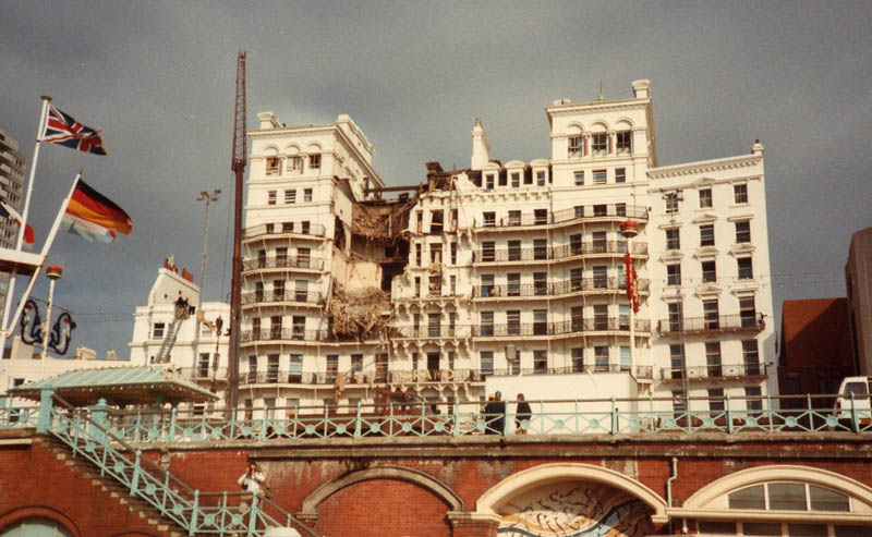 brighton grand hotel following bomb attack 1984 10 12 thatcher assassination attempt This Day In History   October 12th