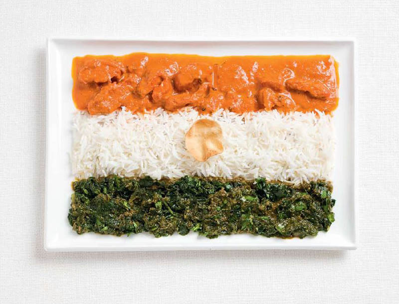 india flag made from food 18 National Flags Made From Food
