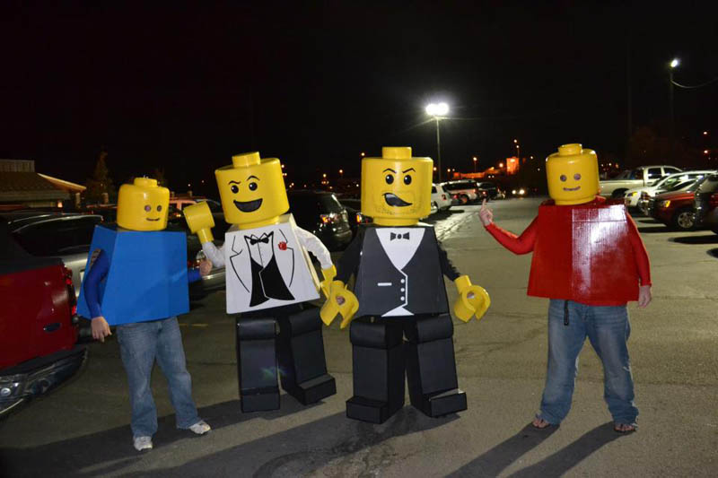 lego man hilarious halloween costume 25 Hilarious Halloween Costumes from the Weekend