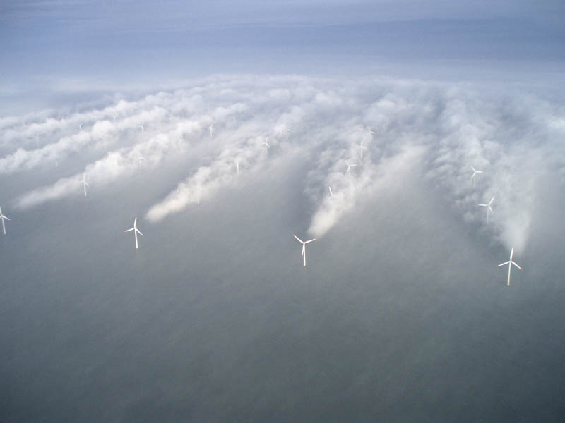 offshore wind turbine clouds horns rev 1 Picture of the Day: Amazing Turbine Clouds in the North Sea