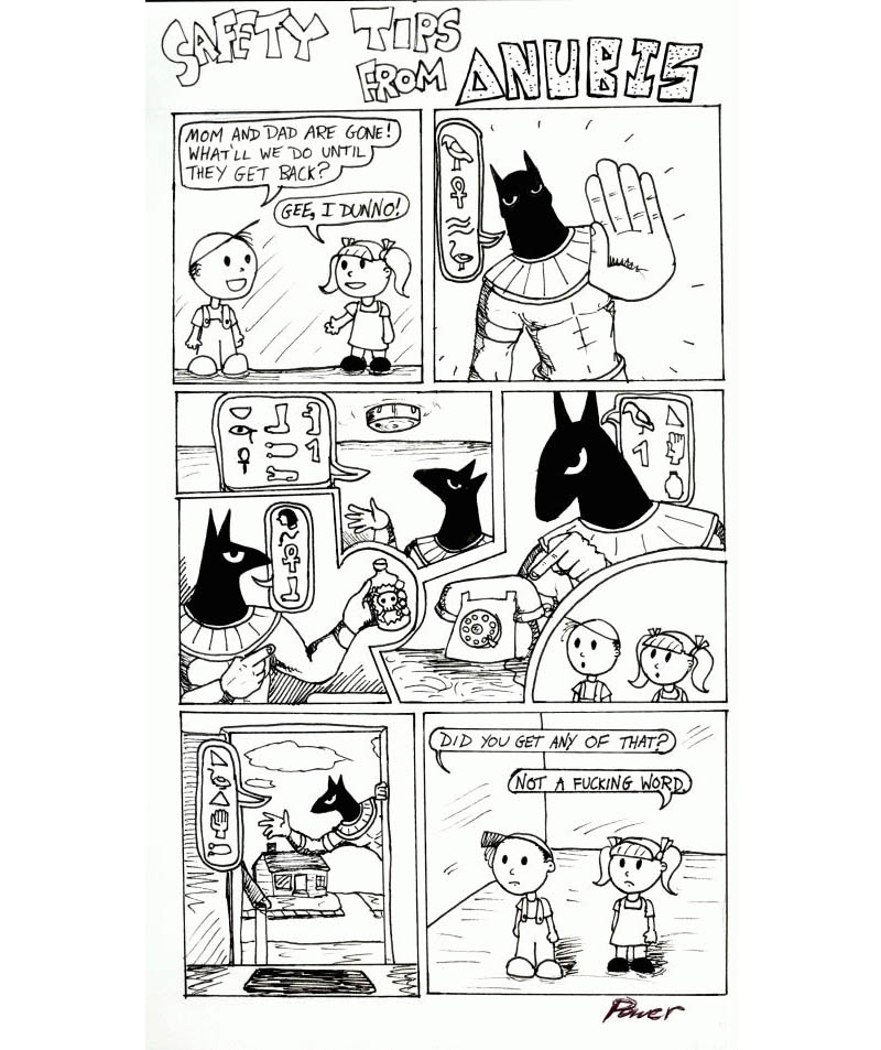 safety tips from anubis comic strip jeff power Safety Tips From Anubis [Comic Strip]
