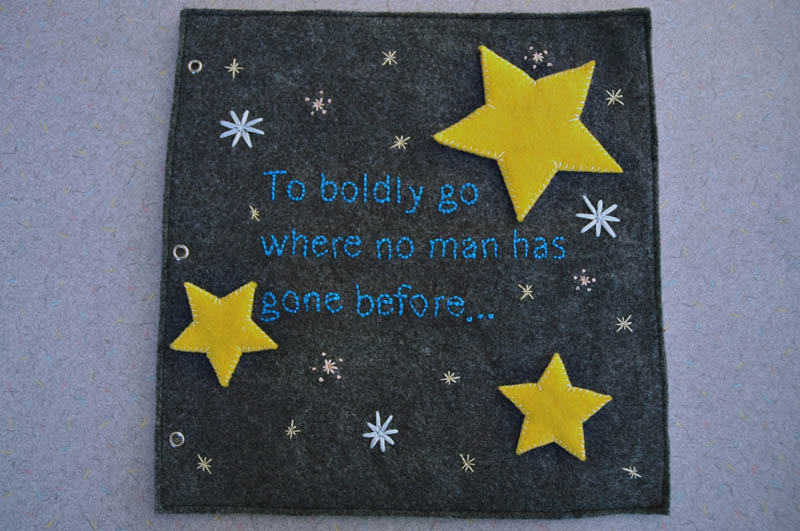 sewn felt star trek queit book for children 1 Awesome Star Trek Quiet Book for Kids