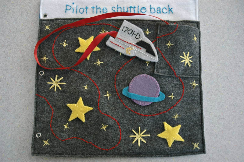 sewn felt star trek queit book for children 14 Awesome Star Trek Quiet Book for Kids
