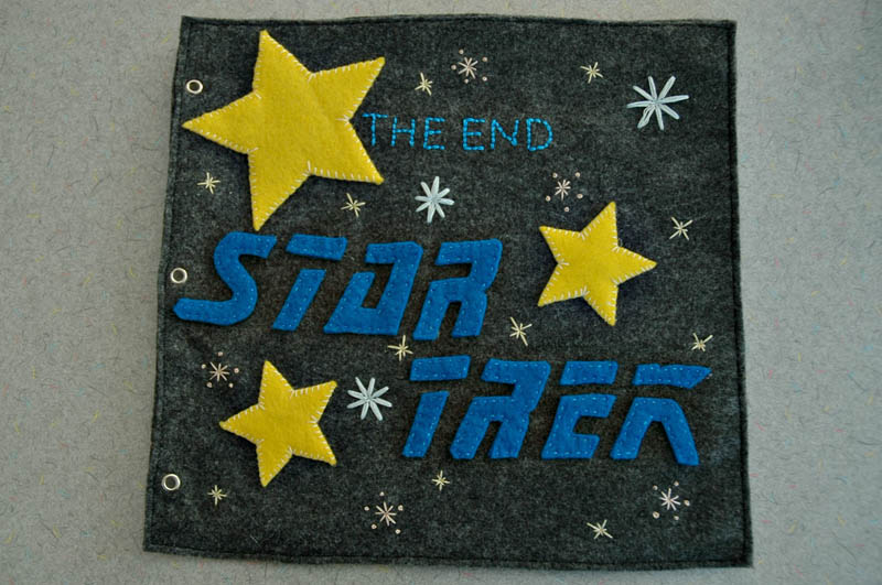 sewn felt star trek queit book for children 17 Awesome Star Trek Quiet Book for Kids