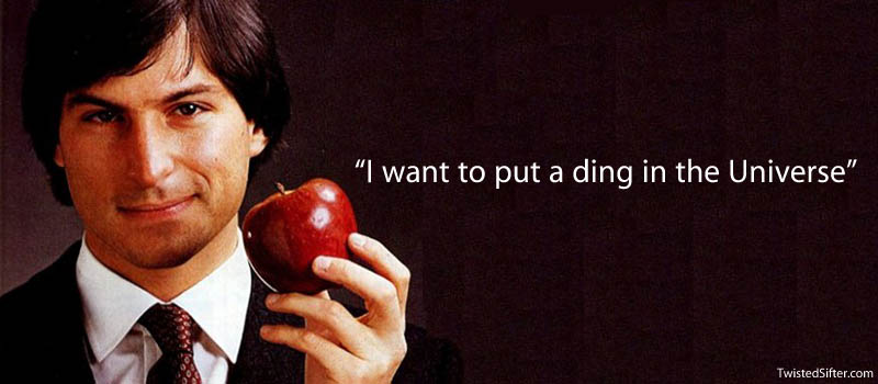steve jobs quote ding in universe 15 Famous Quotes on Creativity