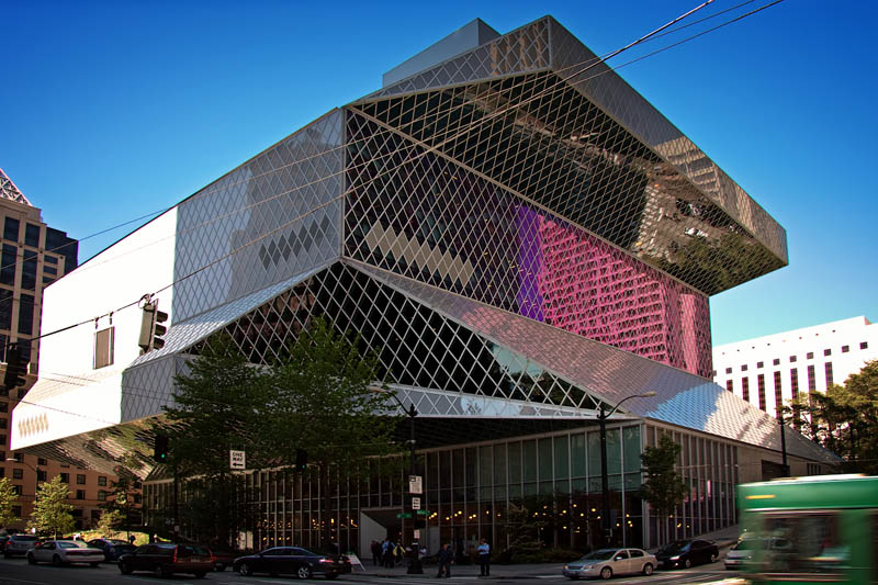 the seattle central public library 15 Beautiful Libraries Around the World