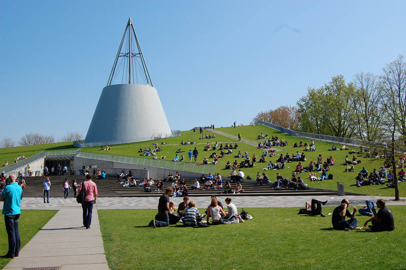 tu delft library exterior dome 15 Beautiful Libraries Around the World