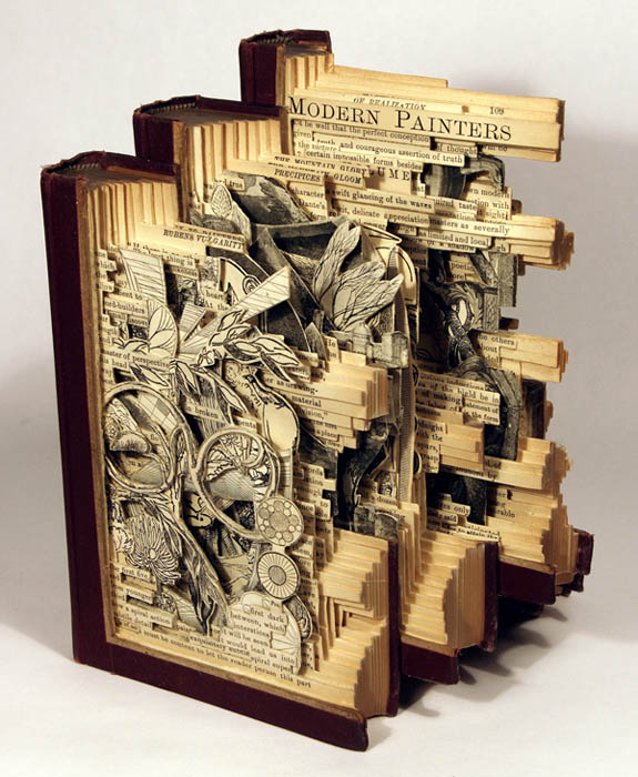 book art carving sculpture brian dettmer 12 Intricate Book Art Carvings by Brian Dettmer