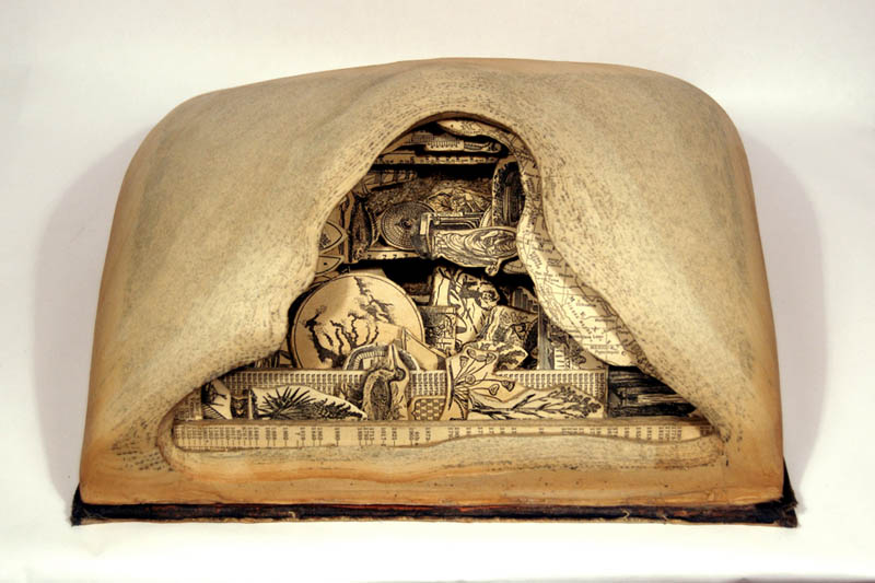 book art carving sculpture brian dettmer 5 Intricate Book Art Carvings by Brian Dettmer