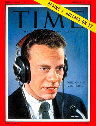 charles van doren time magazine cover quiz show scandals This Day In History   November 2nd