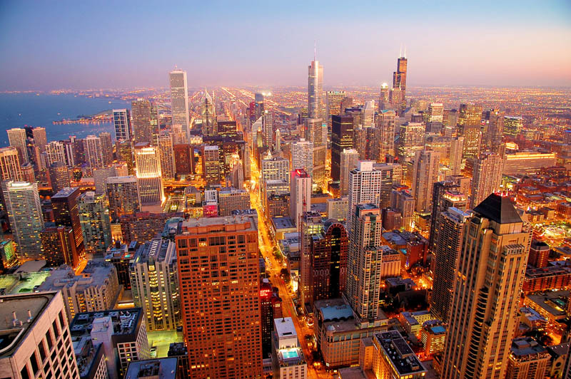 chicago skyline aerial from above Top 25 Cities in the World with the Most High Rise Buildings