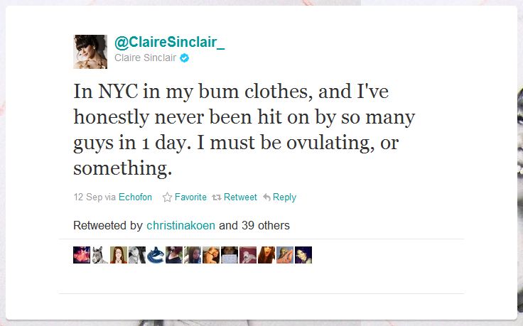 claire sinclair humblebrag 50 Hilarious Humble Brags on Twitter