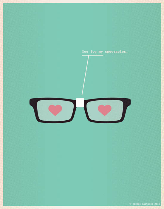 fog my spectacles nerdy love poster 12 Nerdy Professions of Love