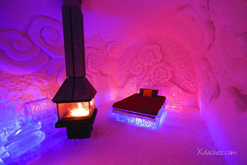 hotel de glace americas only ice hotel quebec city canada 14 A Penthouse Chalet in the Swiss Alps