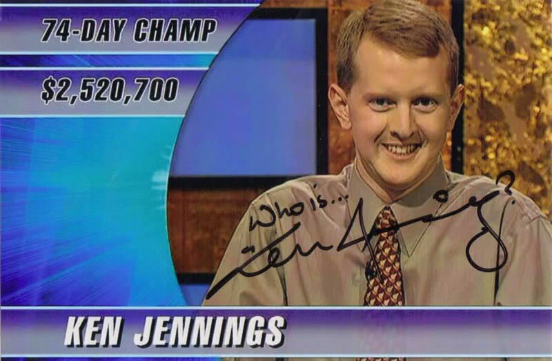 ken jennings 74 game champion longest winning streak on jeopardy ever This Day In History   November 30th