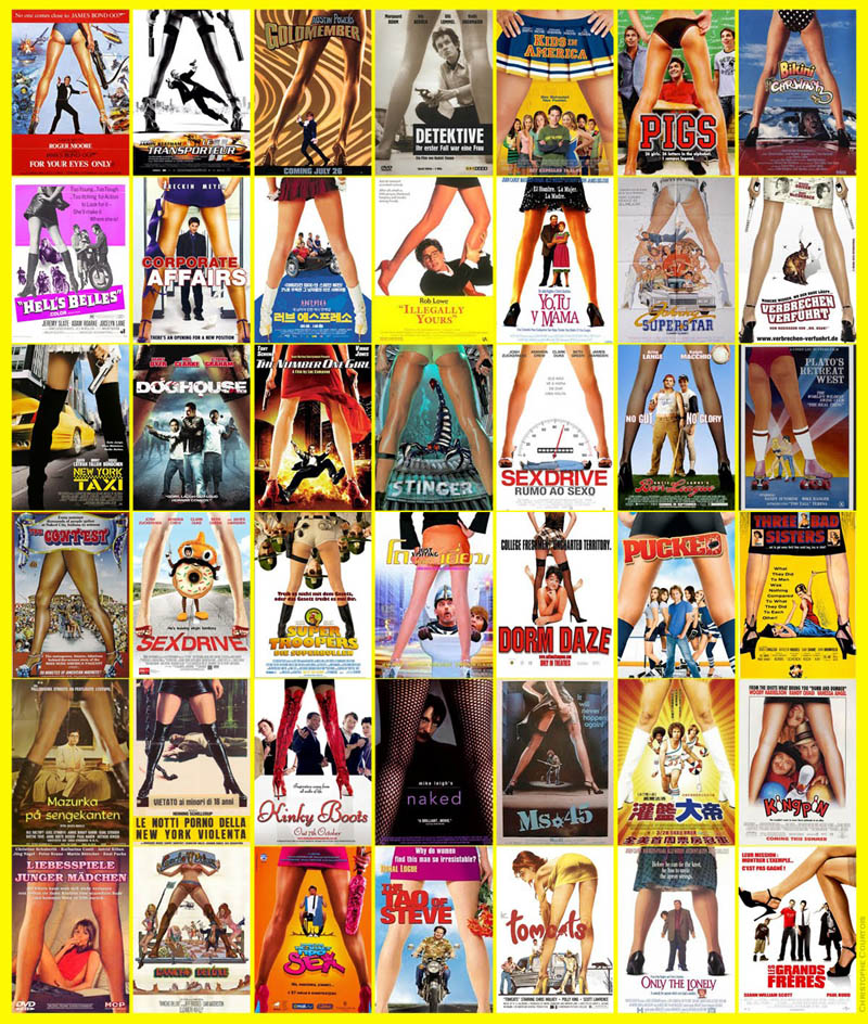 movie poster cliches themes styles back to back viewed from side 2 Bootleg Movie Posters from Ghana