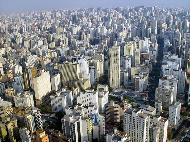 sao paulo skyline aerial brazil Top 25 Cities in the World with the Most High Rise Buildings