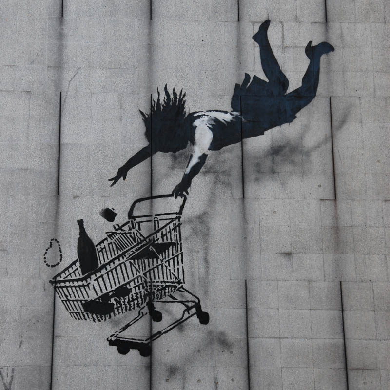shop til you drop banksy Picture of the Day: Shop Til You Drop by Banksy