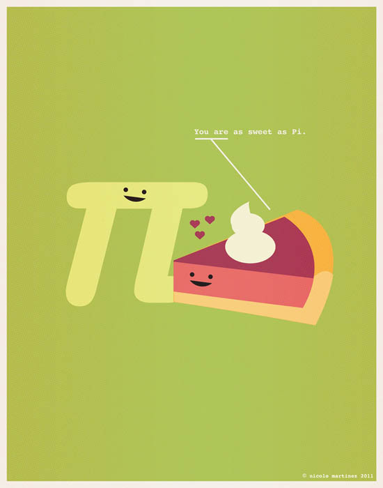 sweet as pi nerdy love poster 12 Nerdy Professions of Love