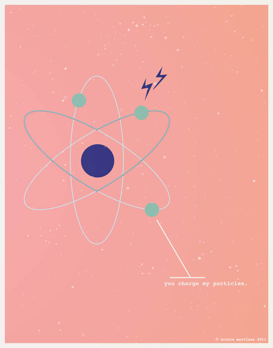you charge my particles nerdy love poster 12 Nerdy Professions of Love