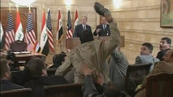 bush shoeing show throw incident iraq This Day In History   December 14th