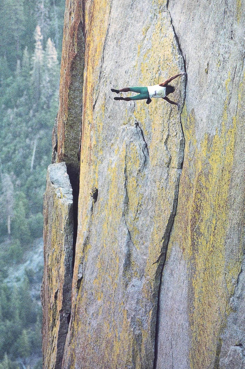 dan osman perpindicular to wall like a flag pole Picture of the Day: Just Hanging Out