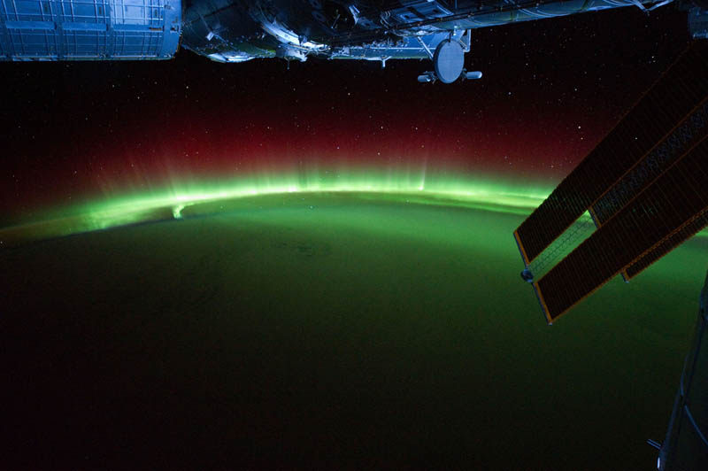 aurora australis over indian ocean from space nasa Earth at Night: 30 Photos from Space 