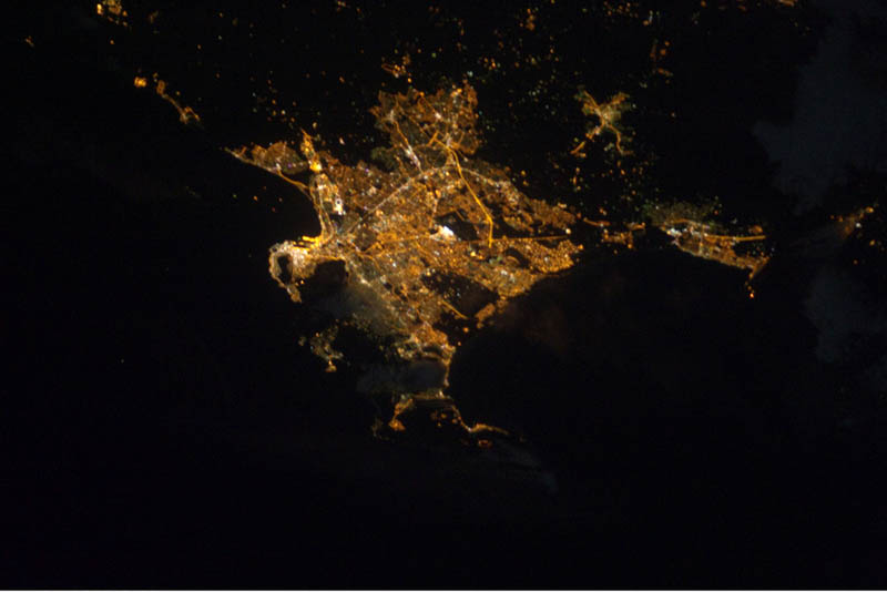 capetown south africa at night from space nasa Earth at Night: 30 Photos from Space 