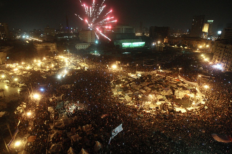 celebration fireworks tahrir square This Day In History   January 25th