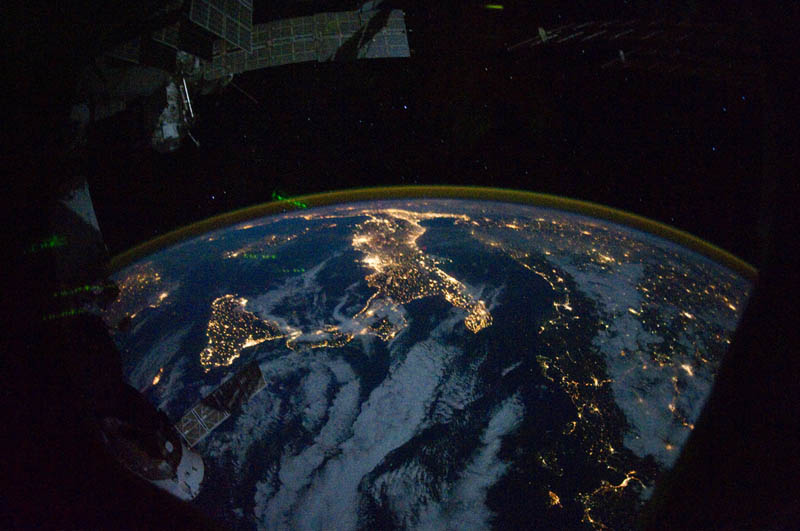 europe and africa at night from space nasa Earth at Night: 30 Photos from Space 