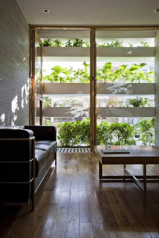 green house with planters for walls ho chi minh trang chu 7 Green Home in Ho Chi Minh has Living Walls
