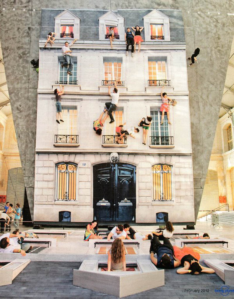mirrored building art installation interactive france leandro erlich 1 The Swimming Pool Illusion by Leandro Erlich