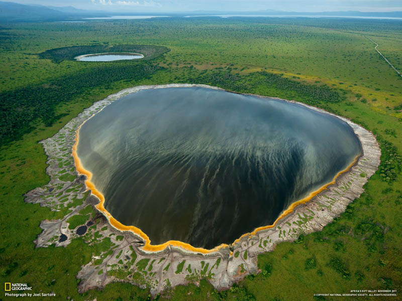 rift floor queen elizabeth park crater lakes 15 of the Most Beautiful Crater Lakes in the World