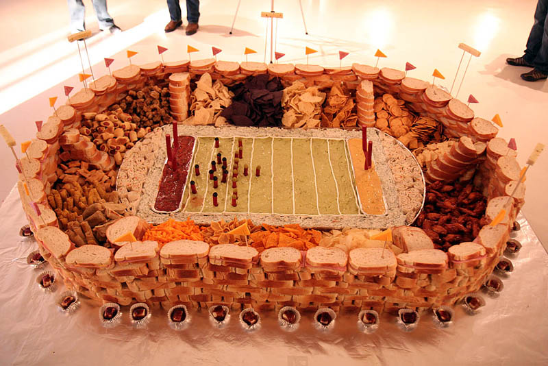 superbowl snack stadiums 24 The Best Super Bowl Snack Stadiums Ever