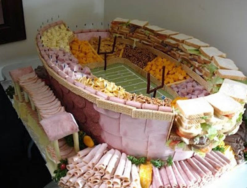 superbowl snack stadiums 32 The Daily Food Intakes of Olympic Athletes [8 pics]