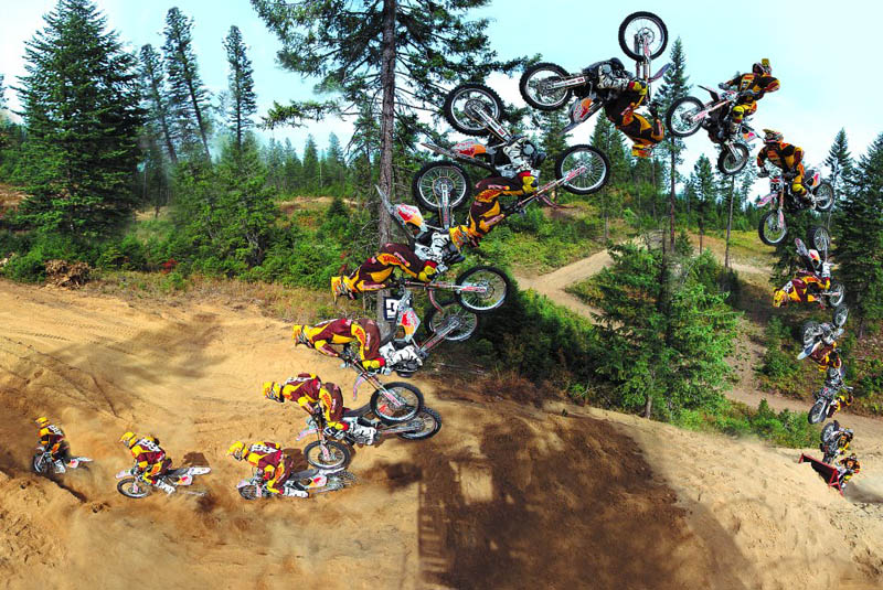 travis pastrana double backflip sequence photograph Picture of the Day: Travis Pastrana Does a Double Backflip