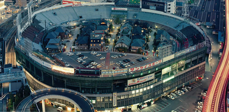 houses buildings living inside osaka stadium japan Picture of the Day: Osaka Stadium Redux