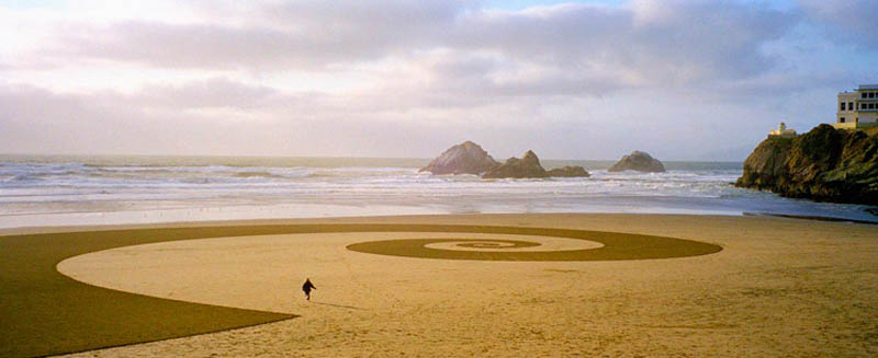 jim denevan giant beach sand art 7 The Colossal Land Art of Jim Denevan [30 pics]