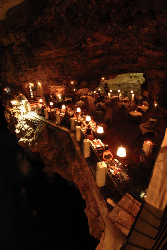 restaurant inside a cave cavern itlay grotta palazzese 9 The Seaside Restaurant Set Inside a Cave